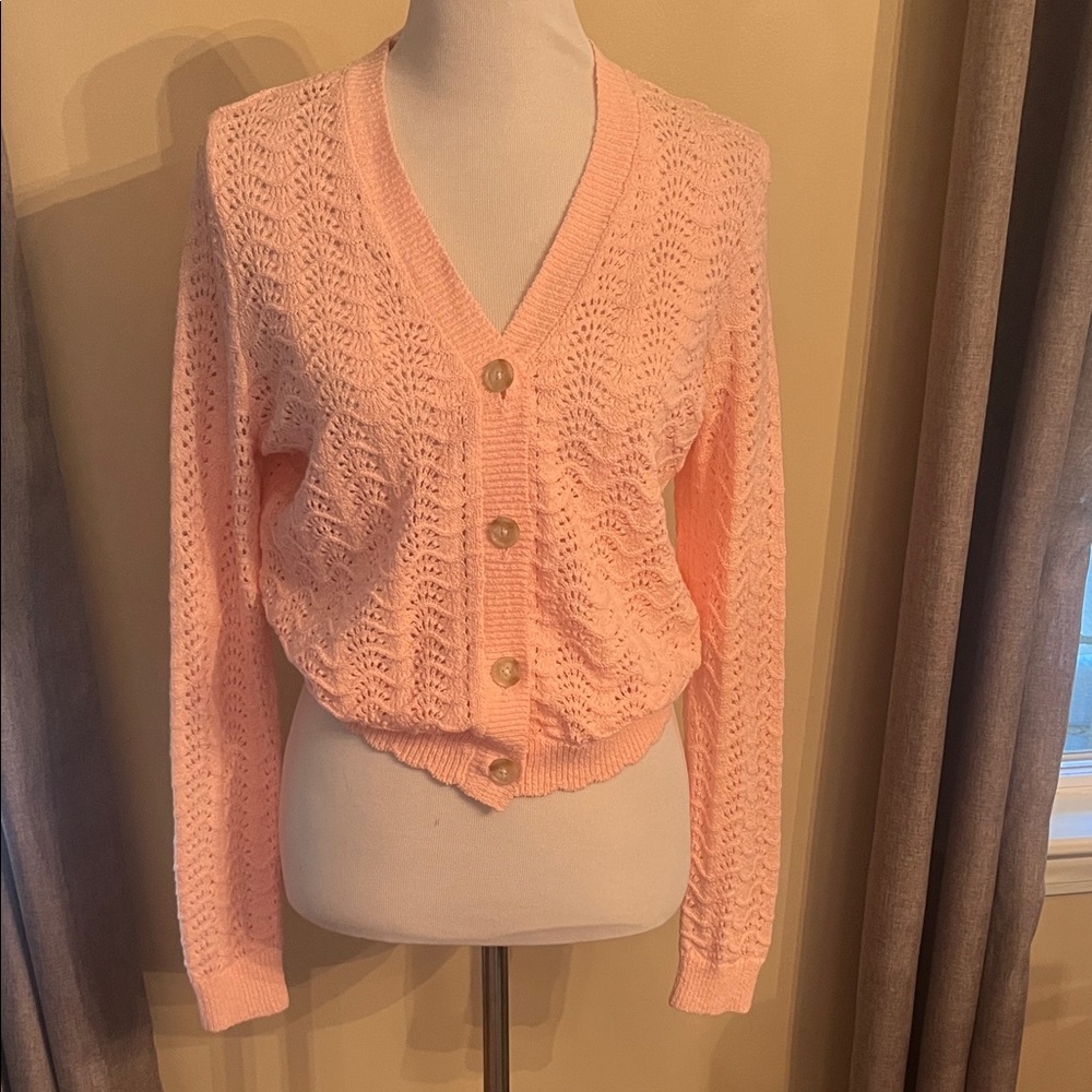 NWT Loft Crochet Cardigan